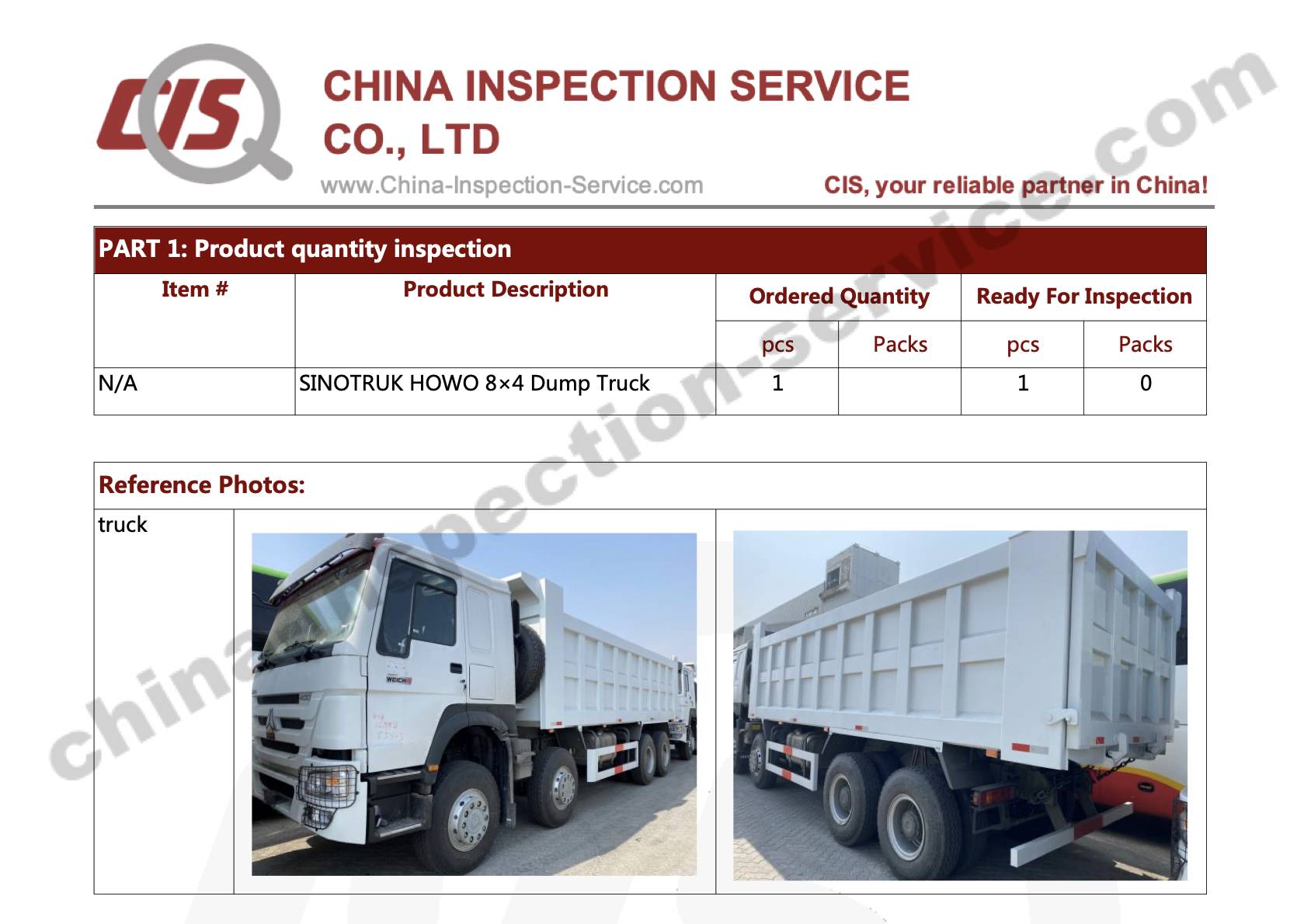 during production inspection process